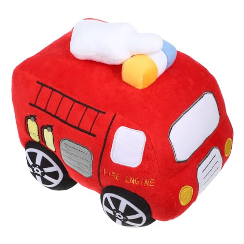 Poupée camion de pompiers en peluche douce pour apaiser le sommeil des enfants