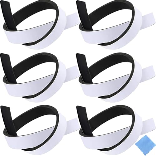 EATBALE 6 Pack Robot Vacuum Bumper for Roomba, for Eufy, for Roborock, for Ecovacs DEEBOT, for Samsung, for Dreame, for Yeedi Robot Vacuum Cleaner Replacement Parts Protect Robot (540 mm / 21 in)