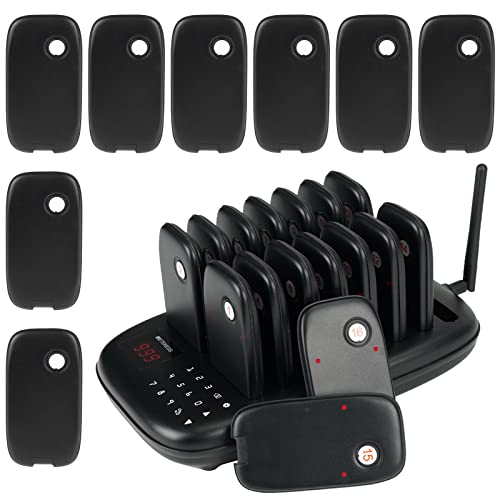 Retekess Td175 Guest Pager System, Vibration Pager, Keyboard With Vibration, Long Service Time, 24 Food Truck Pagers For Restaurant, Church Nursery #TOP20