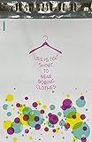 10x13 Colorful Pink Blue Bubbles Dress Designer Poly Mailers Shipping Envelopes Boutique Custom Bags (100)