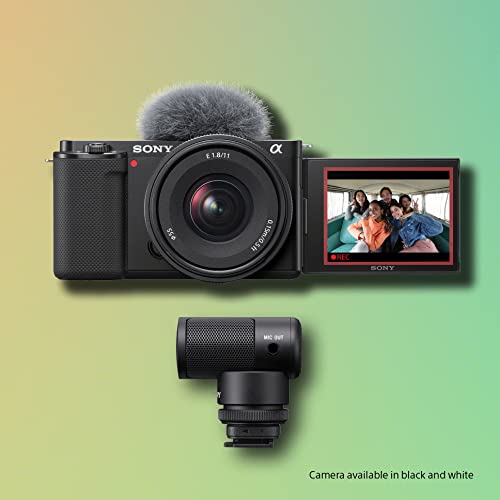 Image of Sony Alpha ZV-E10 - APS-C Interchangeable Lens Mirrorless Vlog Camera & Content Creator Kit Black