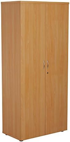 Office Hippo Desk High Cupboard, Lockable, Beech, 80 x 45 x 73 cm