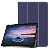 ZZOUGYY Tablet-Hülle für Samsung Galaxy Tab S4 10.5 T830 T835 T837 4G LTE (2018 Release), Ultra Slim Folio Stand Leichte Lederhülle für Galaxy Tab S4 10.5 SM-T830 T835C T837V (KST-Dunkelblau)