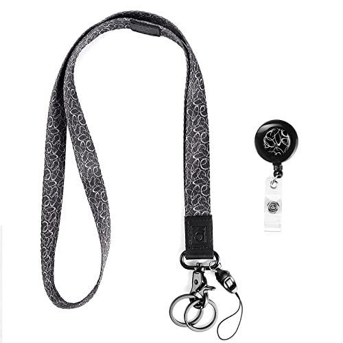 Shinkoda Neck Lanyard For Keys And Badge Cool Long Keychain Black #TOP1