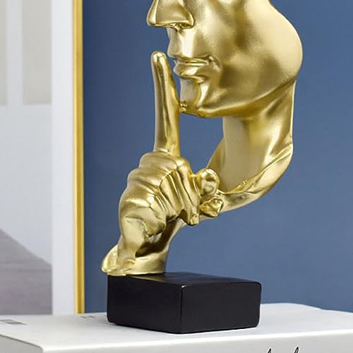 Le Silence est doré statue décorative haut de gamme au design abstrait chic