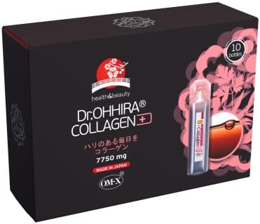 Dr.OHHIRA Drinkable Collagen 10x20ml Formula for Health, Beauty & Youth Contains Anti Age Trio Consisting of Tripeptides of Collagen Elastin & 93% Hyaluronic Acid, Transparent