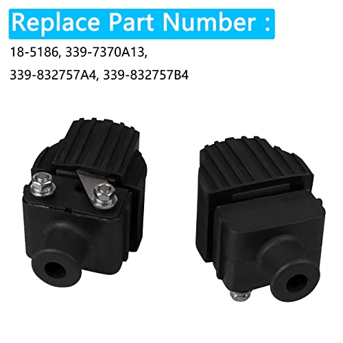 Ignition Coil Compatible with Mercury & Mariner Outboard Boat 6-125Hp 140Hp V135 V150 210CC Chrysler Force 40Hp -150Hp Replace 339-7370A13 339-832757A4 339-832757B4 4Pcs