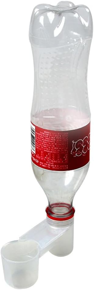 FRCOLOR Double Mouth Bird Waterer for Cage - Two-Port Plastic Autodrinker for Pigeons Parrots Small Birds - Easy Clean No Mess Water Feeder for Home Shop Zoo