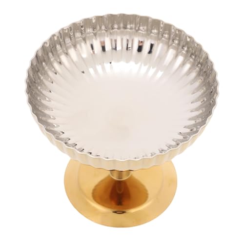 Fdit Vintage 304 Copa de Helado de Acero Inoxidable con Acabado de Oro, Tazas de Postre Elegantes para la Ensalada de Frutas de Yogurt de Pudín, Ideal para Bodas en la Fiesta