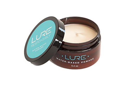 LURE BeesWax and Water Based Pomade for Men - Medium Hold with Natural Beeswax - Perfect For All Hair Types (Single)