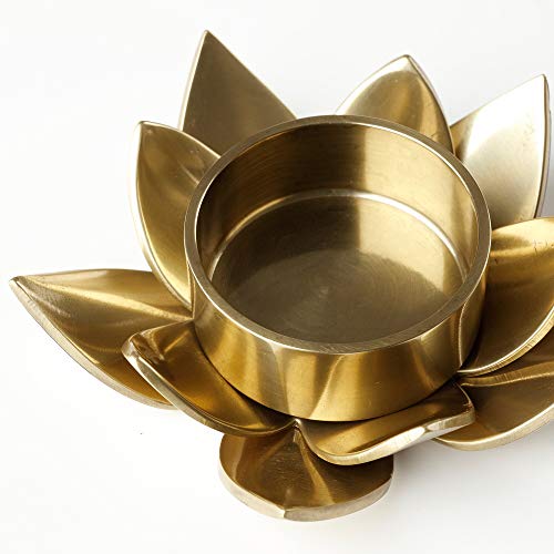 Ikea Tealight Holder Lotus (Gold-Color, 3 Cm) #TOP2