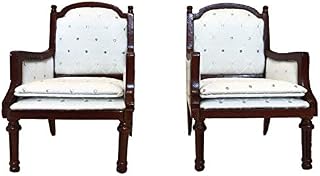 Inusitus Set of 2 | Wooden Dollhouse Armchairs | Dinning Lounge Chairs |