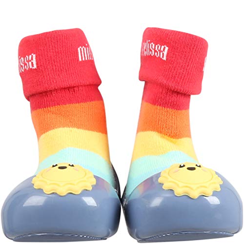 Mini Melissa Alpha Play Sunny Day Baby :Azul/Vermelho;Tamanho do calçado:20-21