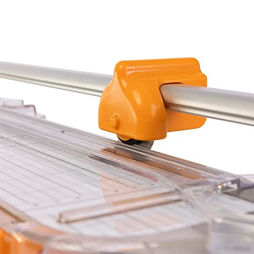 Fiskars Cortador de papel rotativo, branco/laranja
