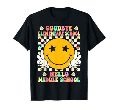 Goodbye Elementary School Hello Middle School Graduation T-Shirt