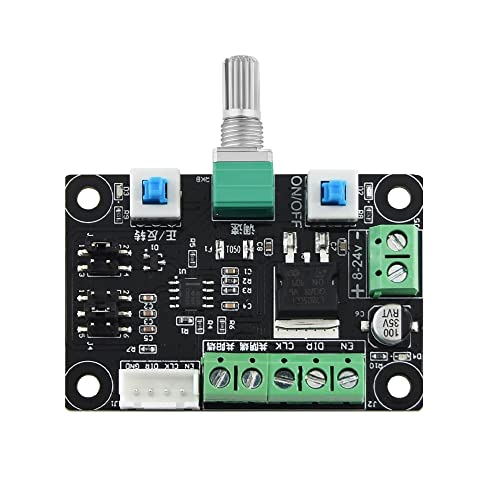 DollaTek DC 12V-24V Controlador de motor paso a paso Controlador PWM Generador de señal de pulso Placa de módulo de control de velocidad
