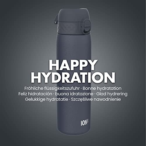 Ion8 Stainless Steel Water Bottle - Food-Safe And Odor Resistant - Fits Car Cup Holders, Backpack Pockets And More, 20 Oz / 600 Ml (Pack Of 1) - Onetouch 2.0 - Navy 2.0 #TOP6