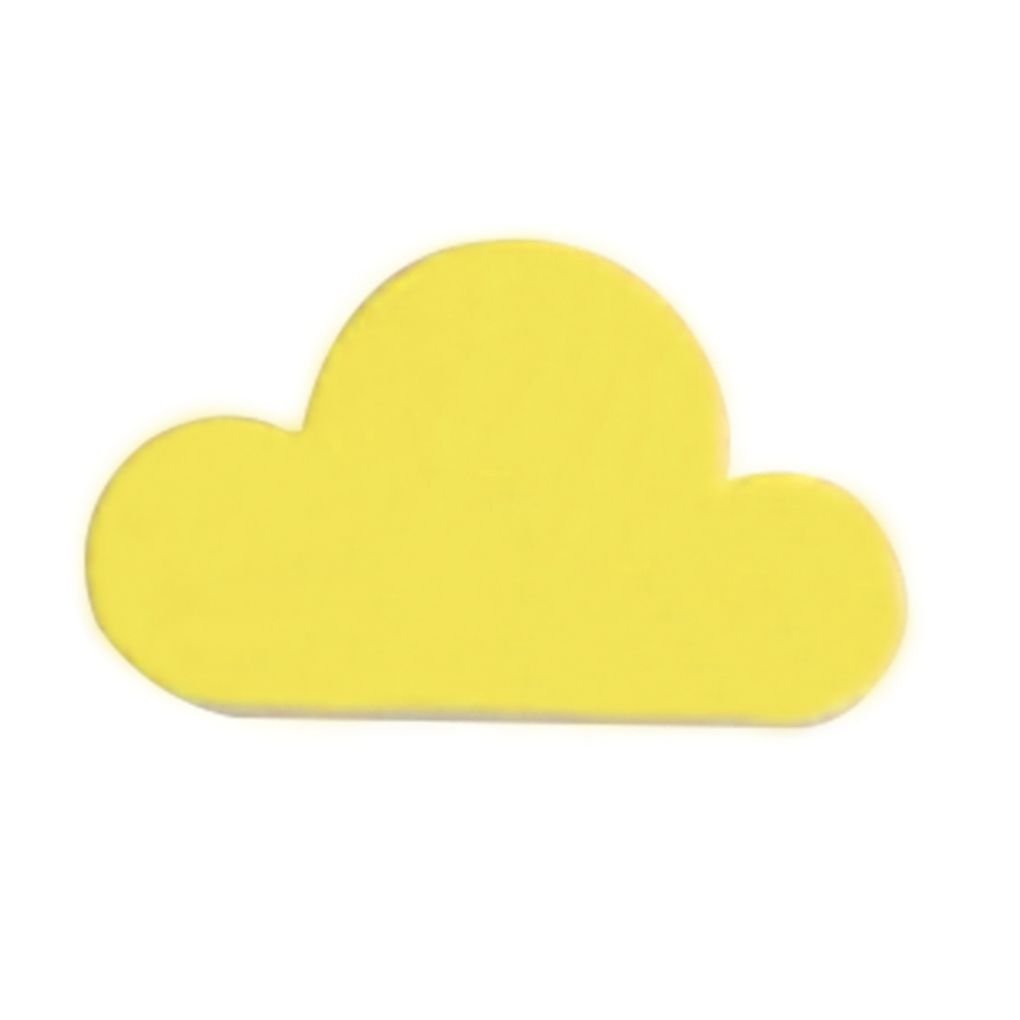 WOVEBIUS Novelty Cloud Shape Magnetic Magnets Wall Key Holder Keys Securely,Yellow