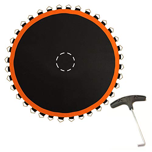 SkyBound 150  Premium Trampoline Mat w Sunguard | Fits 14ft Frames with 72 V-Rings and 5.5  Springs | Compatible with Major Brands - Orange