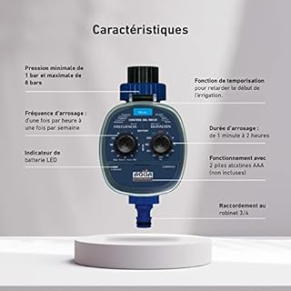 Aqua Control C4099O Programmateur d’Arrosage Pour Jardin, Pour Tout Type de Robinet, Ouverture à 0 Bar. Ancien C4099N