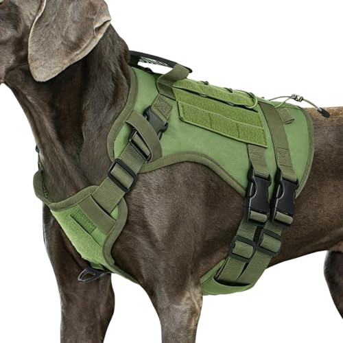 Arnés para mascotas sin tirones – Proporciona restricción instantánea, construcción robusta, apariencia discreta, tamaño de 33,78 x 13,78 cm + ajuste totalmente ajustable, construcción de tela