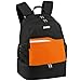 JAKO Competition 2.0 Mochila, Unisex Adulto, Negro/Naranja, 34x24x48 cm