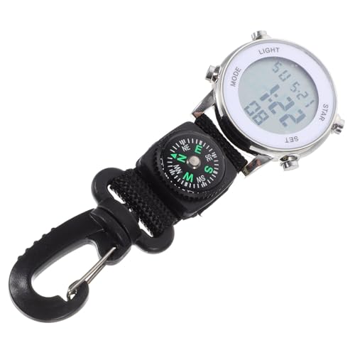 Reloj colgante electrónico clip Alipis: reloj de bolsillo para exteriores duradero