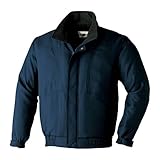 ASAHICHO 長袖ポケットレスブルゾン 秋冬用 14100 7 ネイビー 3L