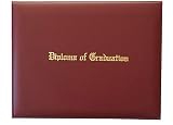 Certificate Cover Imprinted "Diploma of Graduation" Faux-Leather Diploma Holder 8.5" x 11" Grad Days
