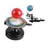 Generic Modelo de Planetario para Exploración del Solar Kit de Bricolaje para Niños Educación con Modelo de órbita Solar, Terrestre y Lunar para Estudiantes Plástico 38 * 25 Cm (Colorful)