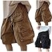 Kids Baggy Wide Leg Cargo Shorts Summer Casual Elastic Waist Loose Knee Length Bermuda Shorts with Pockets for 5-15 Years