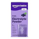 Amazon Basics Electrolyte Powder Packets for Rehydration for Kids & Adults, Grape Flavor, 6 Count (Pack of 1) (Previously Amazon Basic Care)