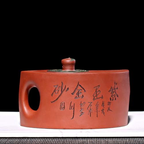 Image of Yinyang Tai Chi Bagua Harmony Teapot Set 12oz Chinese Zisha Clay Pottery Handmade Tea Pot Ceramics Purple Sand Mud Kungfu Kettle