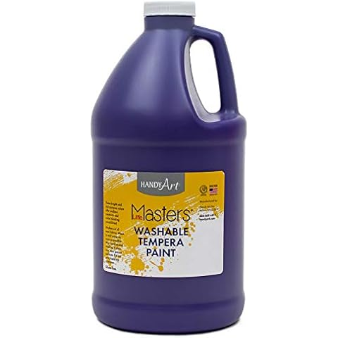 Handy Art Little Masters Washable Tempera Paint, 64 Fl Oz (Pack of 1), Violet Cover