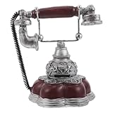 Fabrication soignée : cette réplique de téléphone de bureau vintage, réalisée avec précision en résine, offre des textures réalistes et des lignes élégantes, sublimant ainsi l’aspect décoratif de ce modèle réduit. téléphone ancien, téléphone fixe vintage