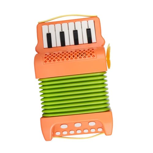 SOIMISS Kinder Akkordeon Musikinstrument Spielzeug Orange