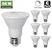 6 Pack - PAR20 Dimmable LED Bulb, 7W ( 50W Equivalent ) Flood Light Bulb, 3000K Warm White 500lm, 40° Beam Angle Spot Lighting, E26 Medium Screw Base, UL Listed, XMprimo