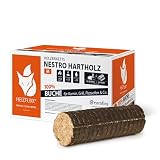 HEIZFUXX Holzbriketts Hartholz Nestro M Karton Kamin Ofen Brenn Holz Heiz Grill Smoker Brikett 10kg x 3 Gebinde 30kg / 1 Karton Paligo