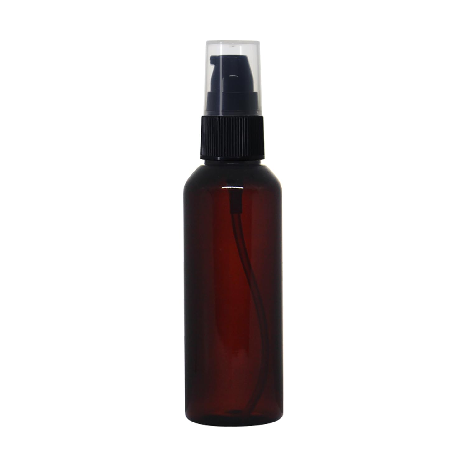 nsb herbals 50ml Amber Plastic Round Empty Refillable & Reusable Bottle With Black Serum Pressed Pump Dispenser For Liquid, Lotion Cream, Shampoo, Cosmetic & Multipurpose (PACK OF 12)-image-25