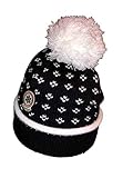 50% Wolle, 50% PC Norton Bommel-Mütze schwarz/Weiss