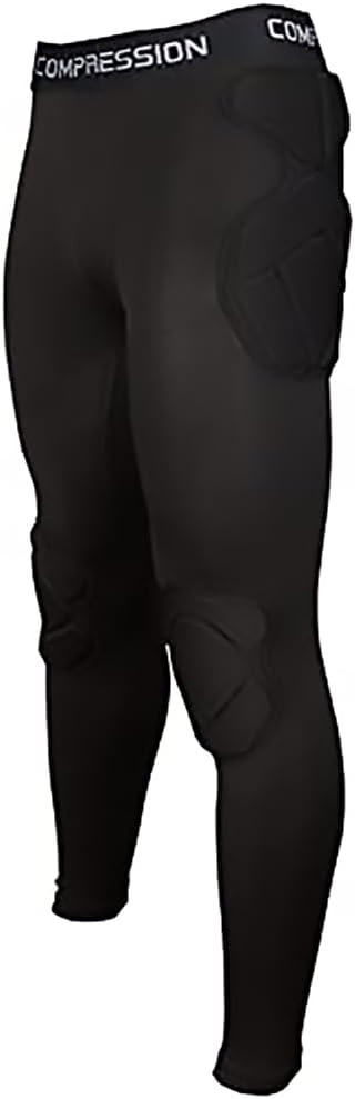Body Safe Guard Padded Compression Shirt Pants Men's Goalkeeper Shirt Padded Football Protective Gear