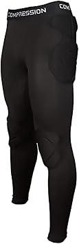 Body Safe Guard Padded Compression Shirt Pants Mens Goalkeeper Shirt Padded Football Protective Gear