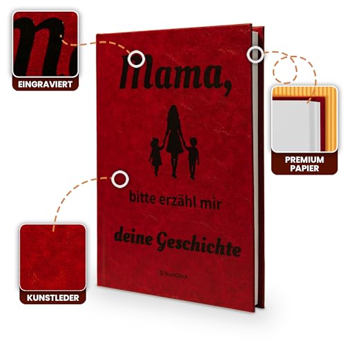 Mama, bitte erzähl mir deine Geschichte - Persönliches Erinnerungsbuch zum Ausfüllen | Mit Stammbaum & 250+ Fragen | Geschenk zum Geburtstag, Muttertag, Weihnachten | Hochwertig & edel