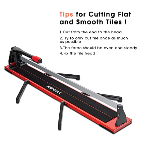 Goplus 48 Inch Tile Cutter, Professional Manual Tile Cutter For Porcelain, Ceramic Tiles, Floor Tile Cutter With Tungsten Carbide Cutting Wheel, Removable Scale And 4 Adjustable Brackets #TOP4