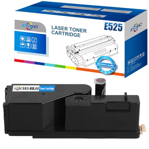 ECSC Toner Cartridge 593-BBJU For Printer, Compatible With Dell E525w (Cyan, 1-Pack)