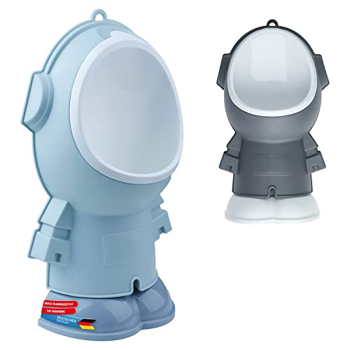 all Kids United® Urinoir pour enfants ; urinoir d'entraînement pour bébés ; toilettes pour s'entraîner - toilettes d'apprentissage pour garçons (Urinoir-Turquoise) Cover