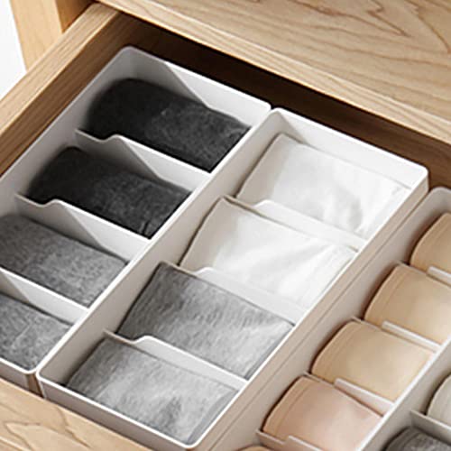 Organizador de meias,Compartimento de armazenamento de roupas íntimas empilhável - Caixa de armazena