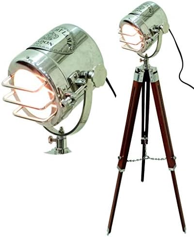 Beautiful Floor Lamp Home Decor Vintage Design Tripod Lamp Searchlight Spotlight Theater Light