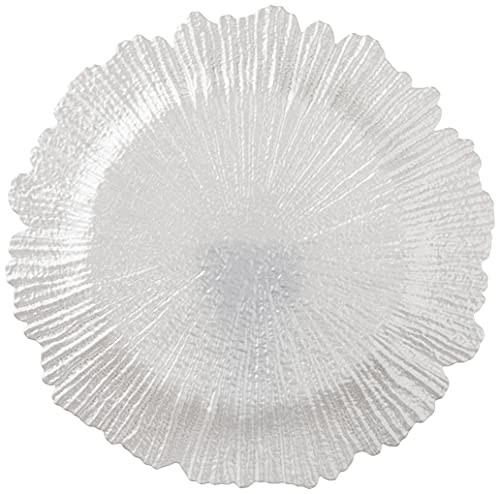 Chargeit By Jay Charge It By Jay Reef Charger 13” Decorative Melamine Service Plate For Home, Professional Dining, Perfect For Upscale Events, Dinner Parties, Weddings, Banquets, Catering, White #TOP2