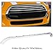 PIT66 Molding Chrome Front Grille Hood Trim, Compatible with Mini Cooper R55 R56 R58 R59 2009 2010 2011 2012 2013 2014 2015 (NOT fit S) 51132751040 MC1235100